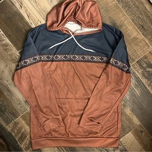 NWOT Yellowstone-inspired Hoodie with Aztec print